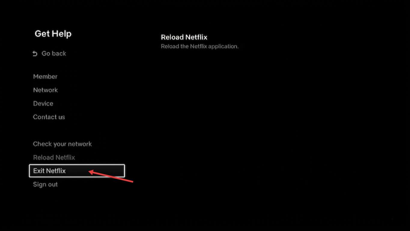 exit netflix on roku tv